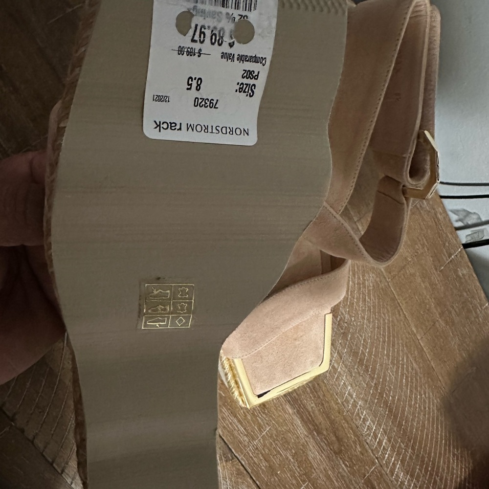 Beige Platform Sandals - Picture 8 of 8